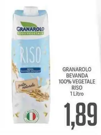 Supermercati Piccolo Granarolo Bevanda 100% Vegetale Riso 1 Litro offerta