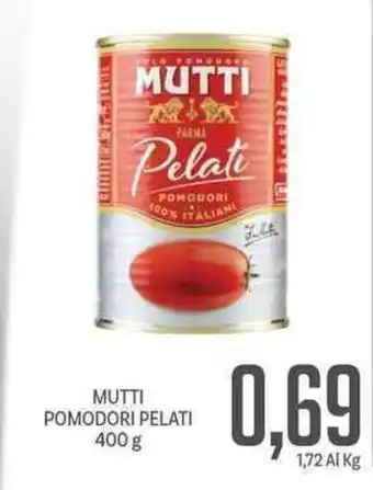 Supermercati Piccolo Mutti Pomodori Pelati 400g offerta
