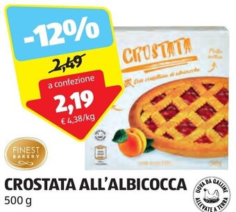 ALDI CROSTATA ALL'ALBICOCCA 500 g offerta