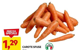DPiù CAROTE SFUSE al kg offerta