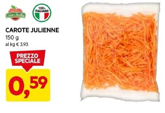 DPiù CAROTE JULIENNE 150 g offerta
