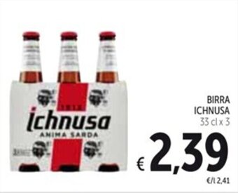 Spazio Conad BIRRA ICHNUSA 33 cl x 3 offerta