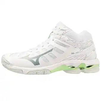 Scarpe pallavolo donna mizuno voltage mid bianco-verde