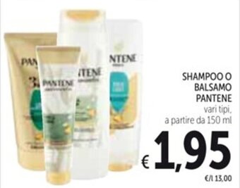 Spazio Conad SHAMPOO O BALSAMO PANTENE 150 ml offerta