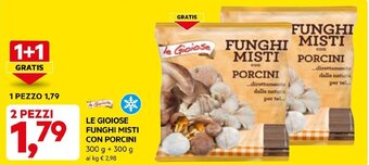 DPiù LE GIOIOSE FUNGHI MISTI CON PORCINI 300 g offerta