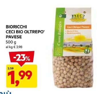 BIORICCHI CECI BIO OLTREPO' PAVESE 500 g