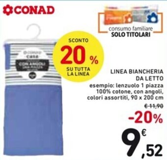 Spazio Conad LINEA BIANCHERIA DA LETTO offerta