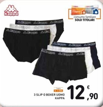Spazio Conad 3 SLIP O BOXER UOMO KAPPA offerta