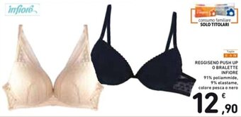 Spazio Conad REGGISENO PUSH UP O BRALETTE INFIORE offerta