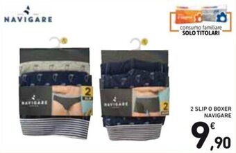 Spazio Conad 2 SLIP O BOXER NAVIGARE offerta