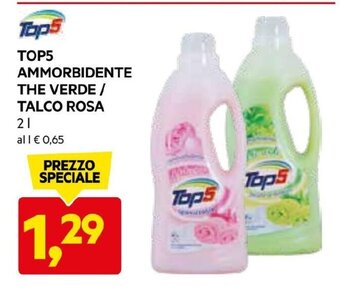 DPiù TOP5 AMMORBIDENTE THE VERDE/ TALCO ROSA 2 L offerta