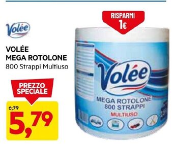 DPiù VOLÉE MEGA ROTOLONE 800 Strappi Multiuso offerta