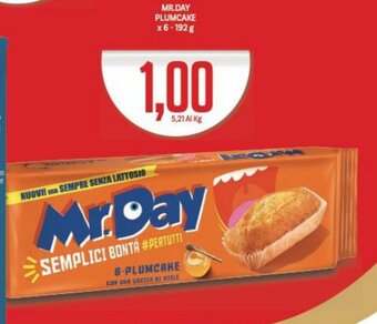 Supermercati Piccolo MR.DAY PLUMCAKE x6-192 g offerta