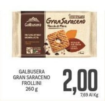 Supermercati Piccolo GALBUSERA GRAN SARACENO FROLLINI 260 g offerta