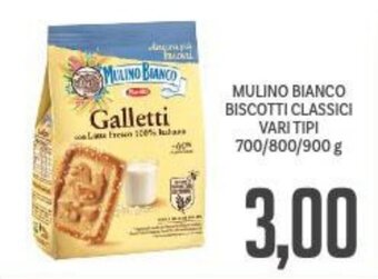 Supermercati Piccolo MULINO BIANCO BISCOTTI CLASSICI VARI TIPI 700/800/900 g offerta