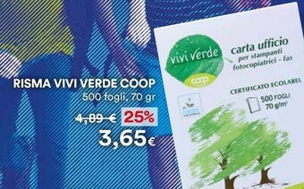 Vivi verde coop Coop Risma Vivi Verde