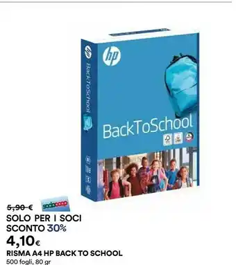 Coop HP Risma A4 Back To School offerta
