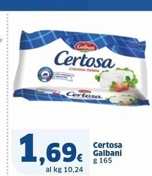 Sigma Galbani certosa offerta