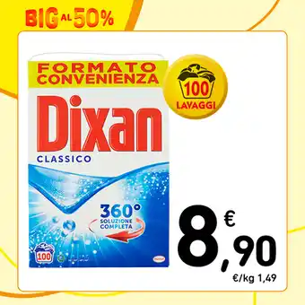 Conad DETERSIVO LAVATRICE DIXAN classico, 100 lavaggi, 6 kg offerta