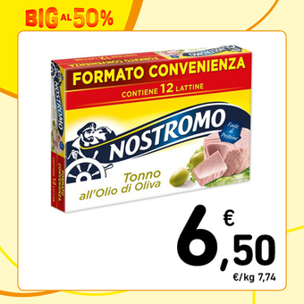 Conad TONNO NOSTROMO all'olio di oliva, 70 g x 12 offerta