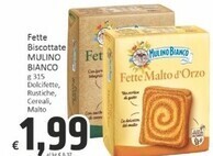 Paghi Poco Mulino bianco fette biscottate offerta
