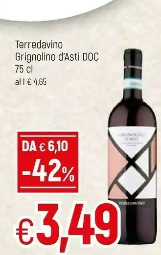 Famila Terredavino Grignolino D'Asti DOC offerta
