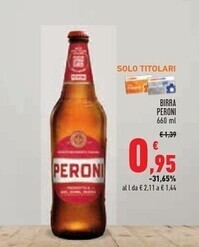 Conad Peroni birra offerta