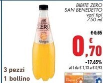 Conad San benedetto bibite zero offerta