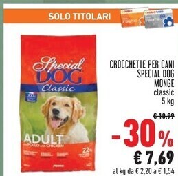 Conad Superstore Monge crocchette per cani special dog offerta