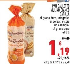 Conad Superstore Barilla pan bauletto mulino bianco offerta