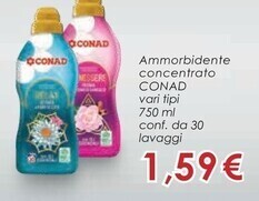 Conad Superstore Conad ammorbidente concentrato offerta