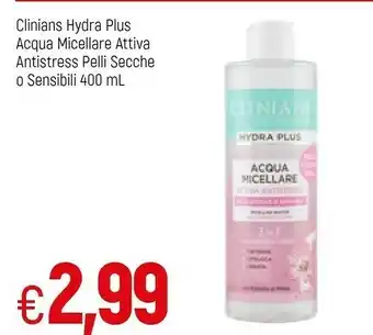 Famila Clinians Hydra Plus Acqua Micellare Attiva Antistress 400ml offerta