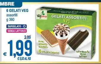 MD Discount Vegamo 6 Gelati Veg Senza Lattosio offerta