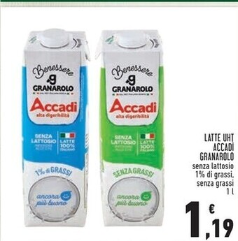 Granarolo latte uht accadi