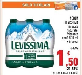 Conad Superstore Levissima acqua offerta