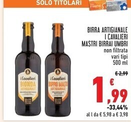 Conad Superstore Mastri birrai umbri birra artigianale i cavalieri offerta