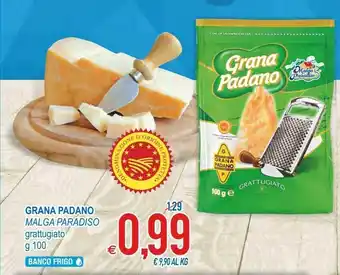 MD Discount Malga Paradiso Grana Padano Grattugiato offerta