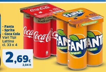 Sigma Fanta sprite/coca cola offerta