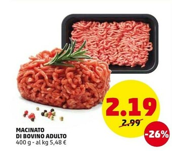 PENNY Macinato Di Bovino Adulto offerta