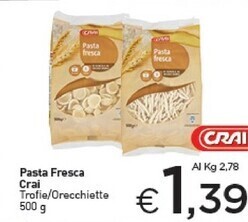 Crai Crai pasta fresca offerta