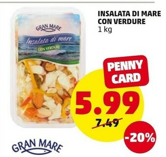 PENNY Gran mare Insalata Di Mare Con Verdure offerta