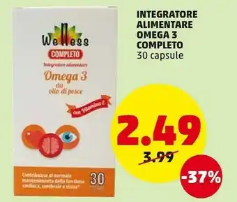 PENNY Welless Completo Integratore Alimentare Omega 3 offerta
