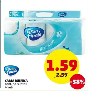 PENNY Gran Finale Carta Igienica offerta
