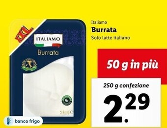 Lidl Italiamo burrata offerta