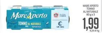 Supermercati Piccolo Mare Aperto Tonno Al Naturale 80g x 3 offerta