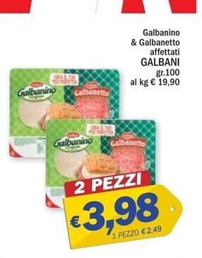 Ard Discount Galbani galbanino & galbanetto affettati offerta