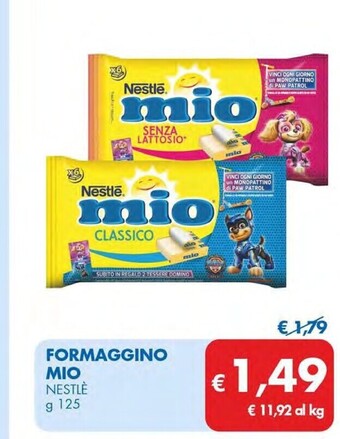 MD Discount Nestlè formaggino mio offerta