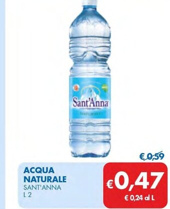 MD Discount Sant'anna acqua naturale offerta