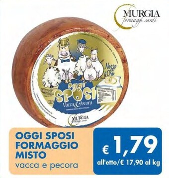 Murgia formaggi sardi - oggi sposi formaggio misto