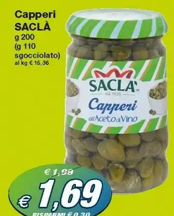 Prix Quality Sacla Capperi offerta